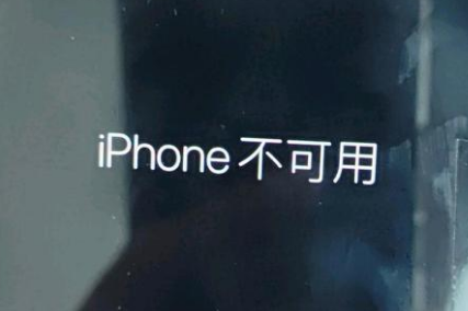 顺昌苹果服务网点分享锁屏界面显示“iPhone 不可用”如何解决 